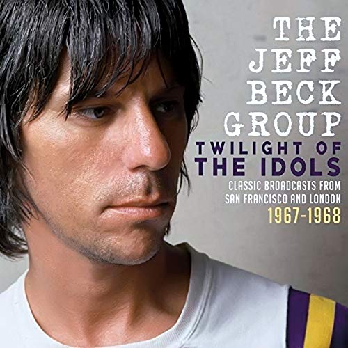 Jeff Beck Group album cover featuring a portrait of Jeff Beck.