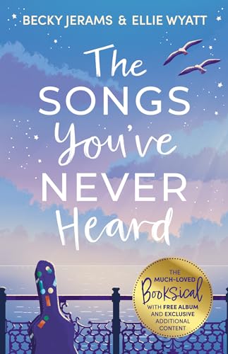 Book cover with title “The Songs You’ve Never Heard,” birds, and guitar.