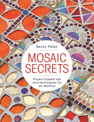 Book cover: “Mosaic Secrets” with colorful mosaic tile background.
