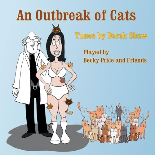CD cover: cartoon couple with cats, titled "An Outbreak of Cats".