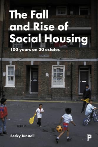 Book cover depicting a social housing estate with children playing outside.