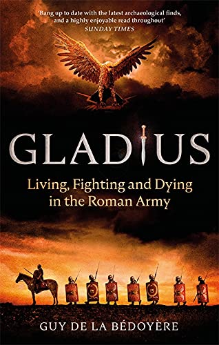Book cover for "Gladius" depicting Roman soldiers and an eagle.