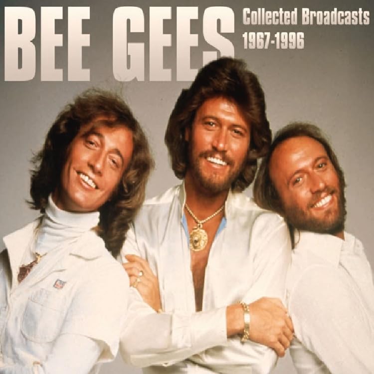 CD cover featuring a portrait of the Bee Gees, three smiling men.