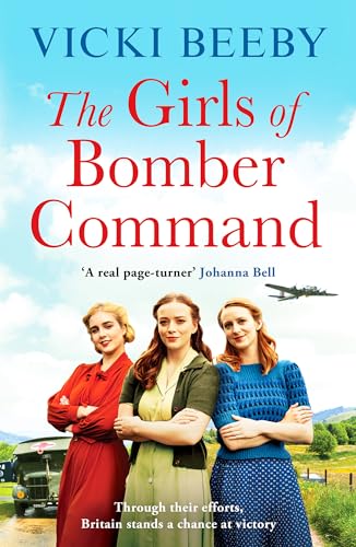 Book cover featuring three women in vintage clothing with a WWII airplane.