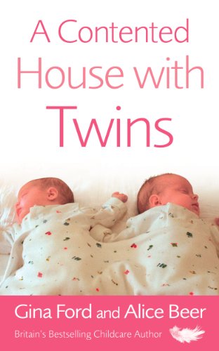 Book cover with a photo of two sleeping newborn babies.