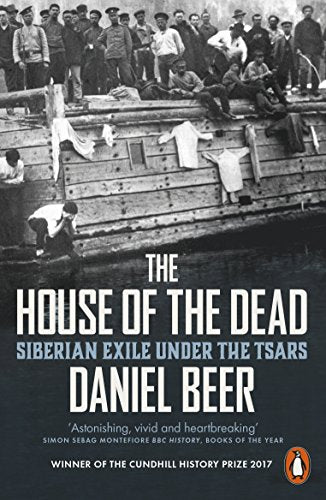 Book cover depicting prisoners on a boat, titled "The House of the Dead.