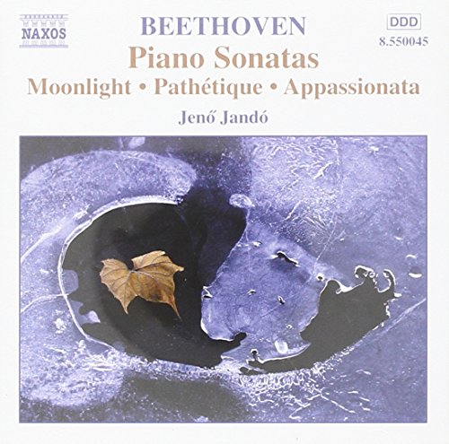 CD cover for Beethoven piano sonatas, featuring a moonlit landscape.