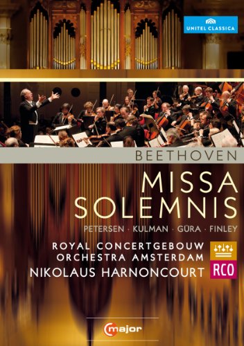 DVD cover for Beethoven’s *Missa Solemnis* featuring an orchestra and conductor.