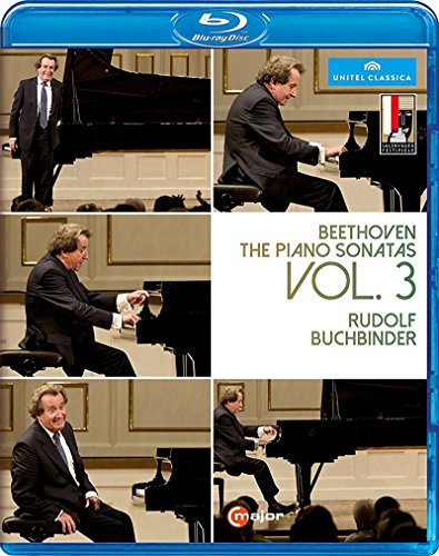 Blue-ray case with images of a man playing piano and title text overlay.