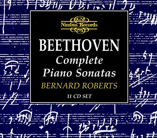 CD cover for Beethoven’s Complete Piano Sonatas performed by Bernard Roberts.