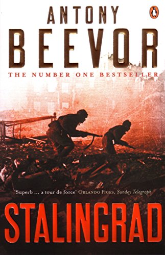 Book cover with soldiers in combat, titled "Stalingrad" by Antony Beevor.