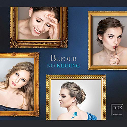 "CD cover with four framed portraits of a woman in different poses."