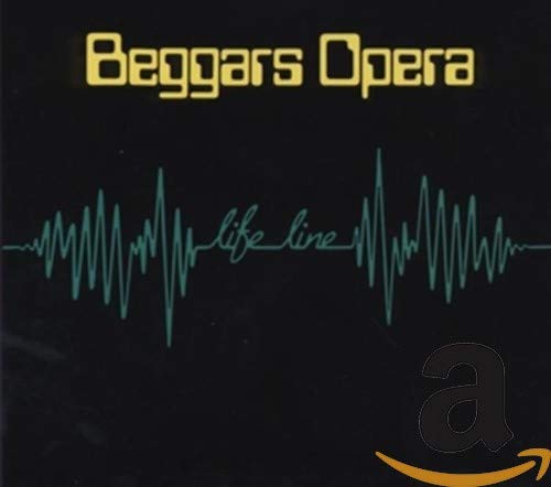 Beggars Opera" CD cover with teal heartbeat line and text.