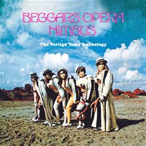 Album cover for Beggars Opera, featuring a band in desert attire.