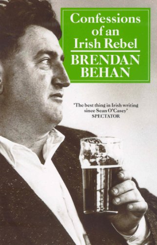 Book cover featuring a black and white portrait of Brendan Behan holding a glass.