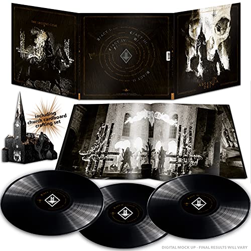 Behemoth "In Absentia Dei" vinyl set with cardboard church model.
