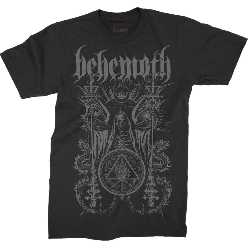 Black t-shirt with "Behemoth" and "Ceremonial" text, size XX-Large.