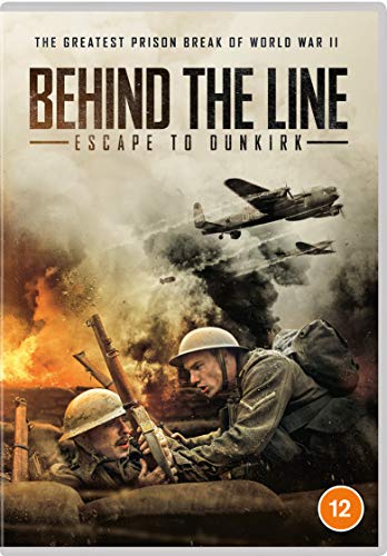 DVD cover: soldiers in trench with planes and explosions in the background.