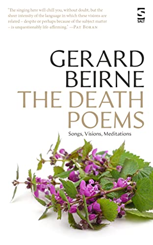 Book cover: “The Death Poems” by Gerard Beirne, with floral imagery.