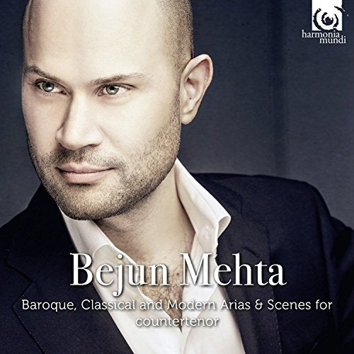 CD cover featuring portrait of countertenor Bejun Mehta, with text details.