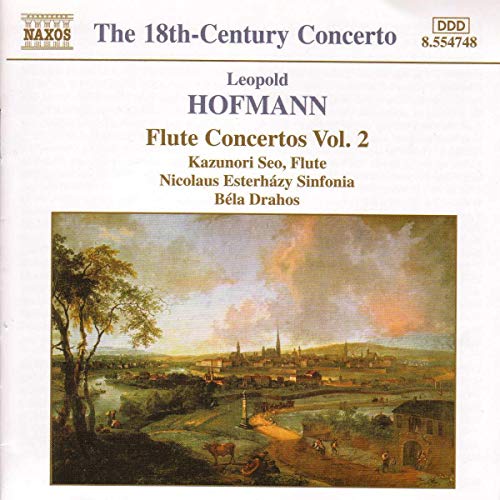CD cover for Leopold Hofmann’s Flute Concertos Vol. 2, landscape painting.