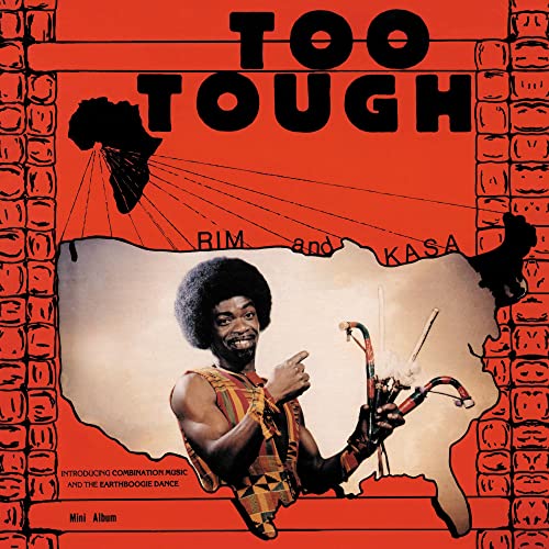 Vinyl record cover featuring a portrait of Kwaku Obeng with musical instruments.