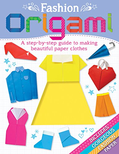Book cover displaying colorful origami paper clothing and accessories.