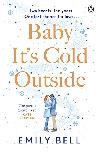 Book cover with title “Baby It’s Cold Outside” and couple embracing.