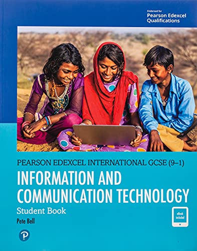 ICT textbook cover with three children looking at a laptop.