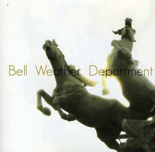 CD cover with three rearing bronze horses against a bright sky.