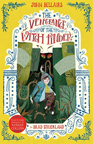Book cover: boy and witch finder face off in a forest.