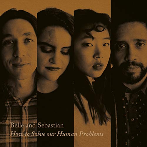 Four portraits of band members with album title "How to Solve our Human Problems".