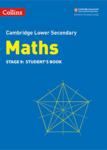 Blue textbook cover with yellow "Maths" text and geometric star design.
