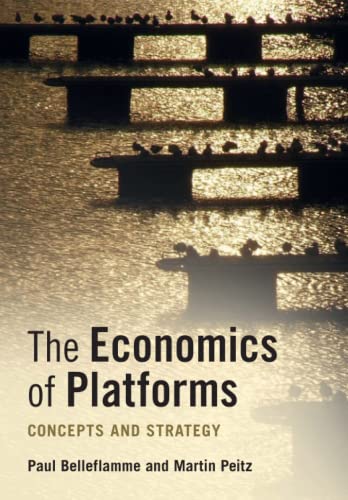 Book cover: “The Economics of Platforms” with image of docks and birds.