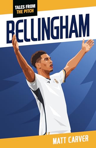 Book cover featuring an illustrated footballer with arms raised.