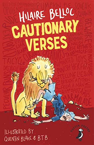Book cover: “Cautionary Verses” by Hilaire Belloc, illustrated by Quentin Blake.