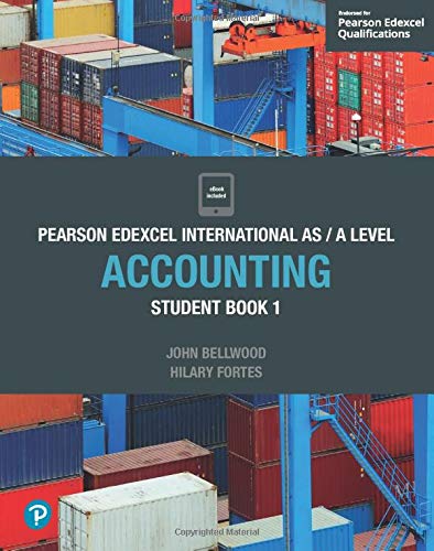 Accounting textbook cover with shipping containers and teal text.
