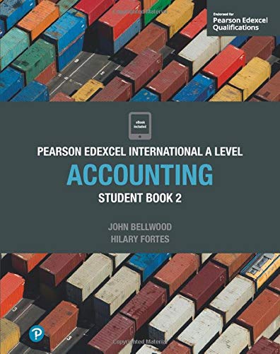 Accounting textbook cover with stacked shipping containers background.
