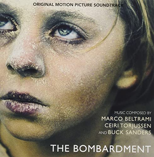 CD cover for "The Bombardment" soundtrack, featuring a woman’s distressed face.
