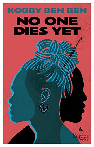 Book cover: silhouettes of two people with textured hair, red background.