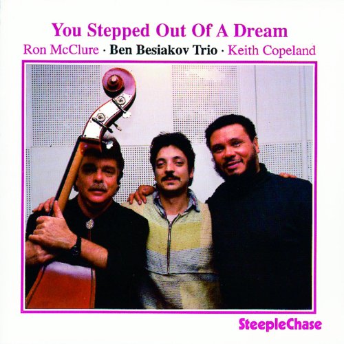 CD cover featuring three musicians with a double bass and piano.