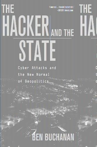 Book cover: “The Hacker and the State” with a city skyline.