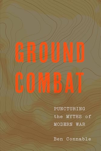 Book cover with orange text on a topographic map background.