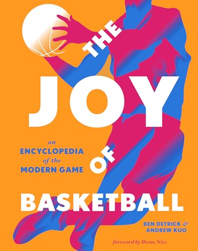 Book cover: basketball player in vibrant blue and pink, white text.