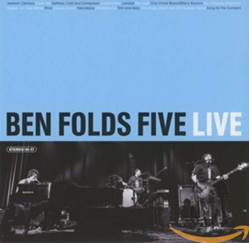 CD cover for Ben Folds Five Live, showing band performing onstage.