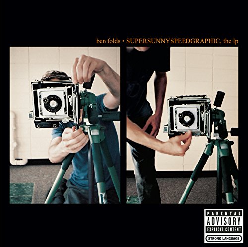 Album cover: Ben Folds, two people with vintage cameras on tripods.