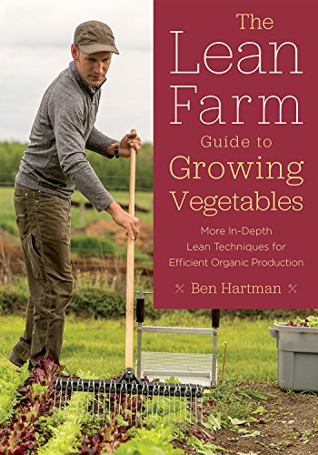 Book cover: farmer with garden tools in a vegetable field.