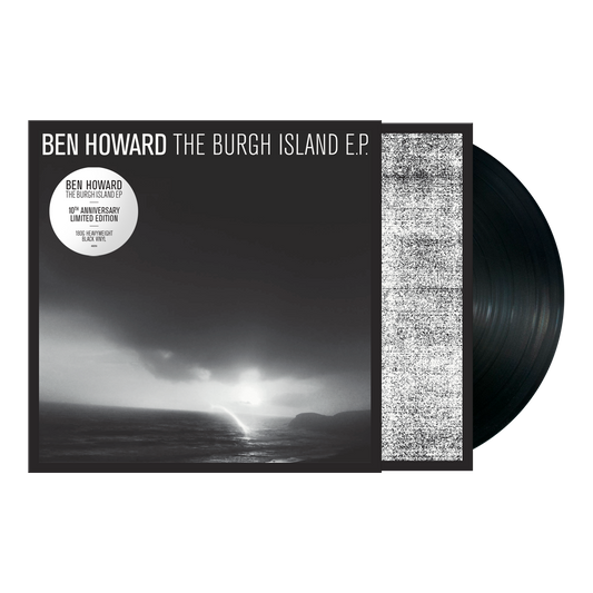 Ben Howard’s “The Burgh Island E.P.” vinyl record with textured cover.