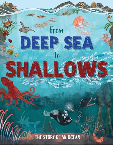 Book cover illustrating diverse ocean life, from deep sea to coral reefs.
