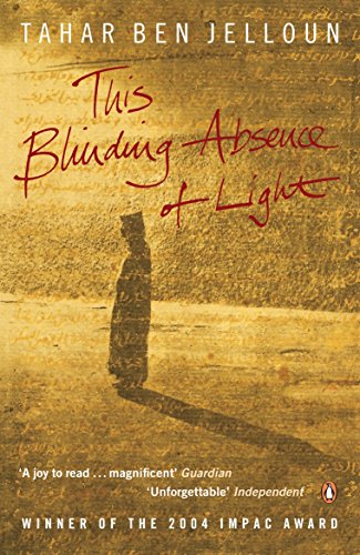 Book cover: "This Blinding Absence of Light" with a lone figure.